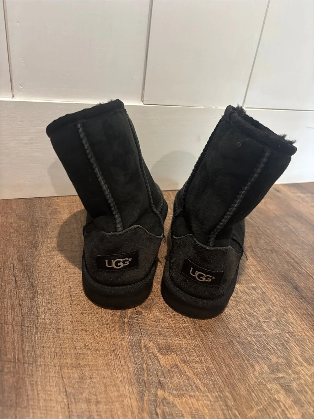 UGG Kids Classic Short Boot - Black Suede